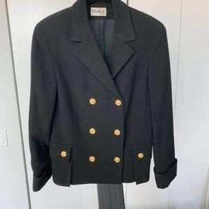 Black Cigale Firenze Laine Wool Blazer